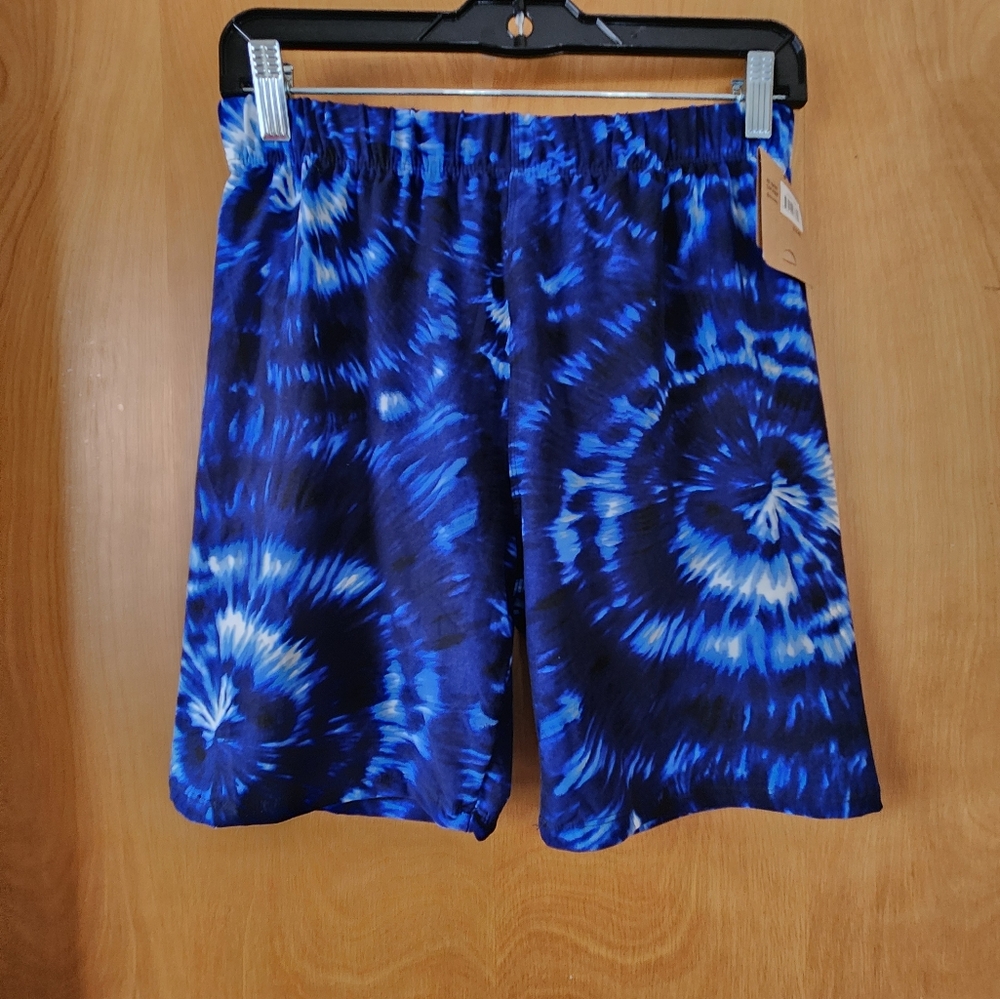 💥3for$15💥 Blue Tie-Dye Just Cozy Womens Shorts NWT